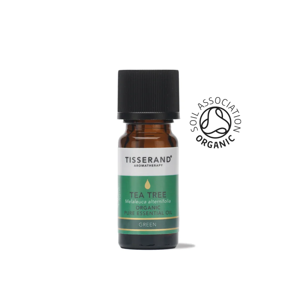 Tea Tree Essential Oil for healthy scalp and boosting curly hair growth