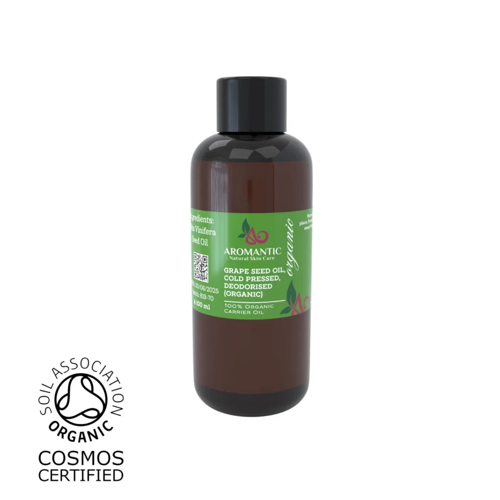 Aromantic Organic Grapeseed Carrier Oil for Thin Curly Hair for deep hydration