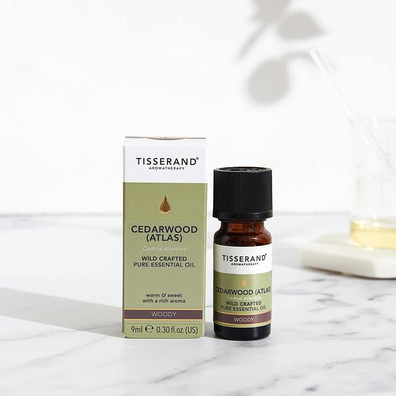 Tisserand Cedarwood Essential Oil for Healthy Scalp and Hair Growth