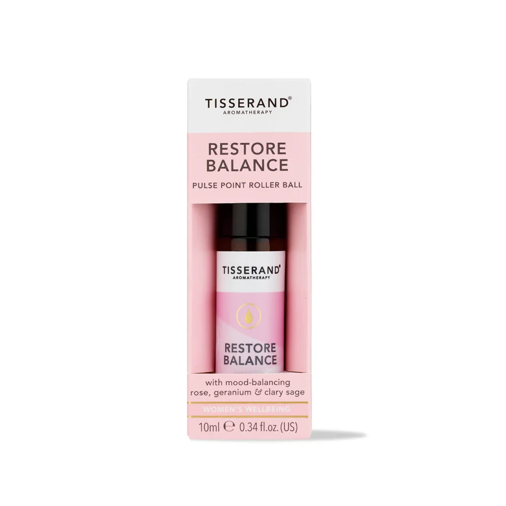 Tisserand Restore Balance Pulse Point Roller Ball for Perimenopause and Menopause