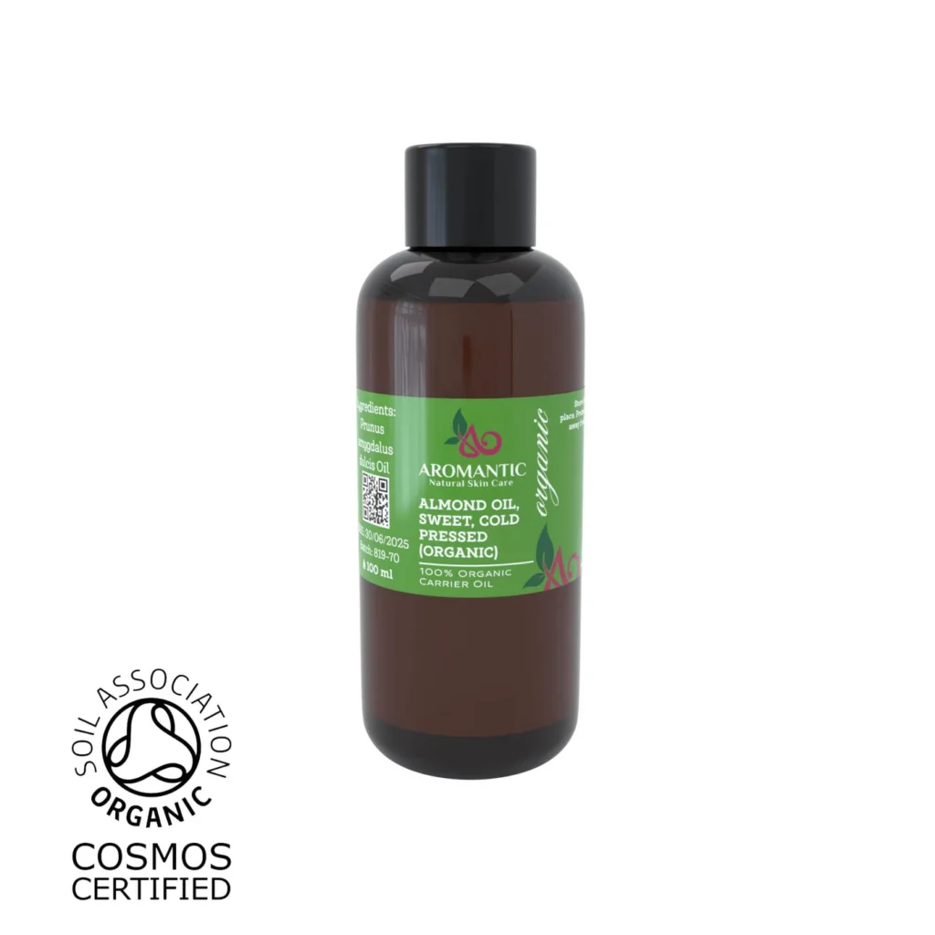 Aromantic Organic Sweet Almond Carrier Oil for Dry Skin after 40